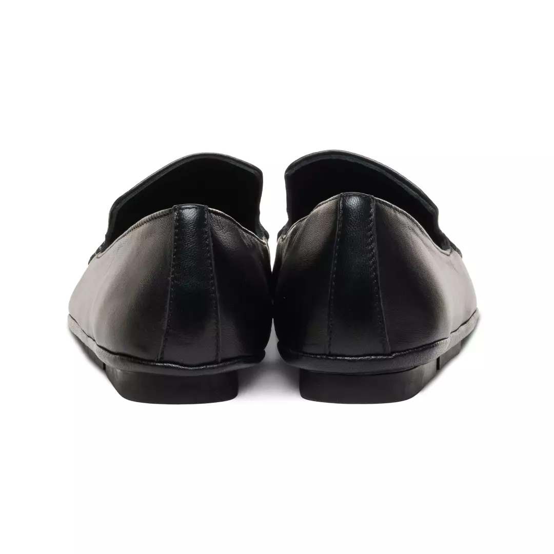Caly O TSP Leather Flat Shoes - Black