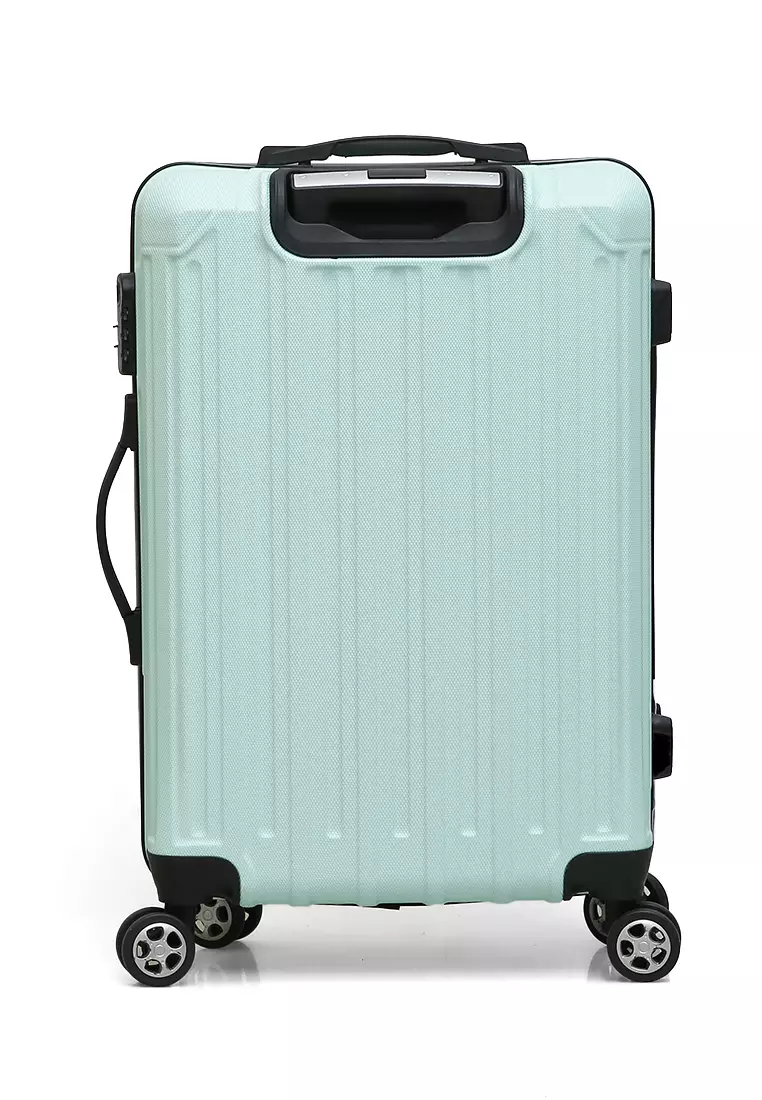 Isvara Tas Koper Hardcase Unisex One Set Suitcase Number Code Combination Lock Large Compartment Material ABS+PVC Coated ORIGINAL - Mint