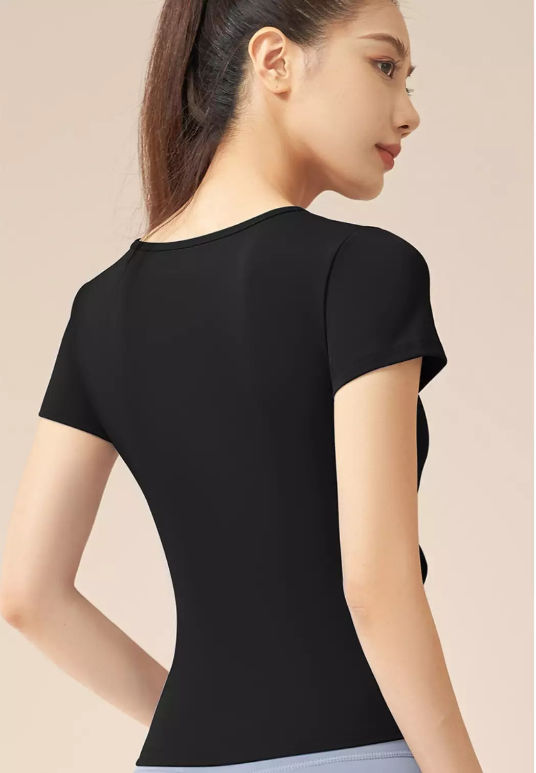 Aeries Top Sport Shirt – Breathable & Stretchable Workout Tee Women V-Neck Short Sleeve Workout Gym Fitness