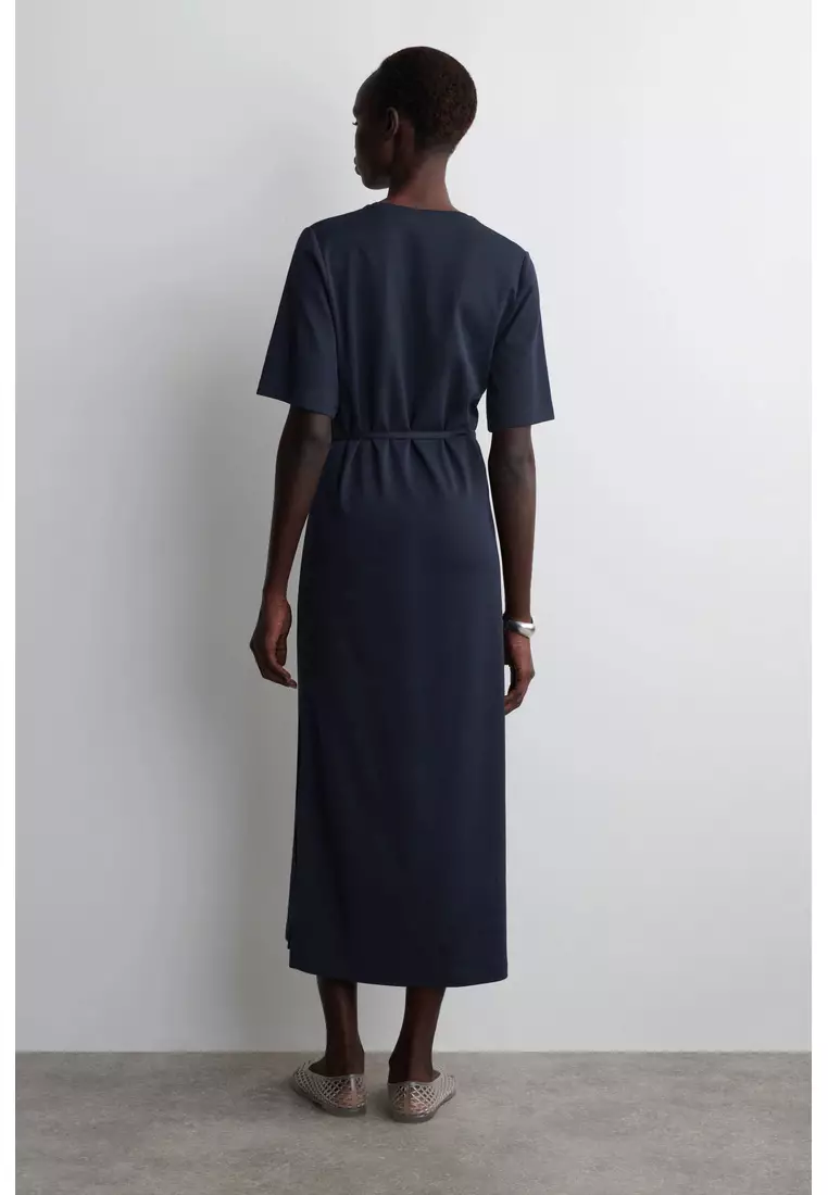 BELTED MIDI T-SHIRT DRESS