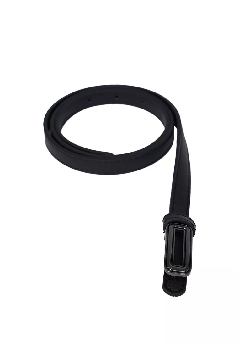Metal Pin Buckle Belt Black