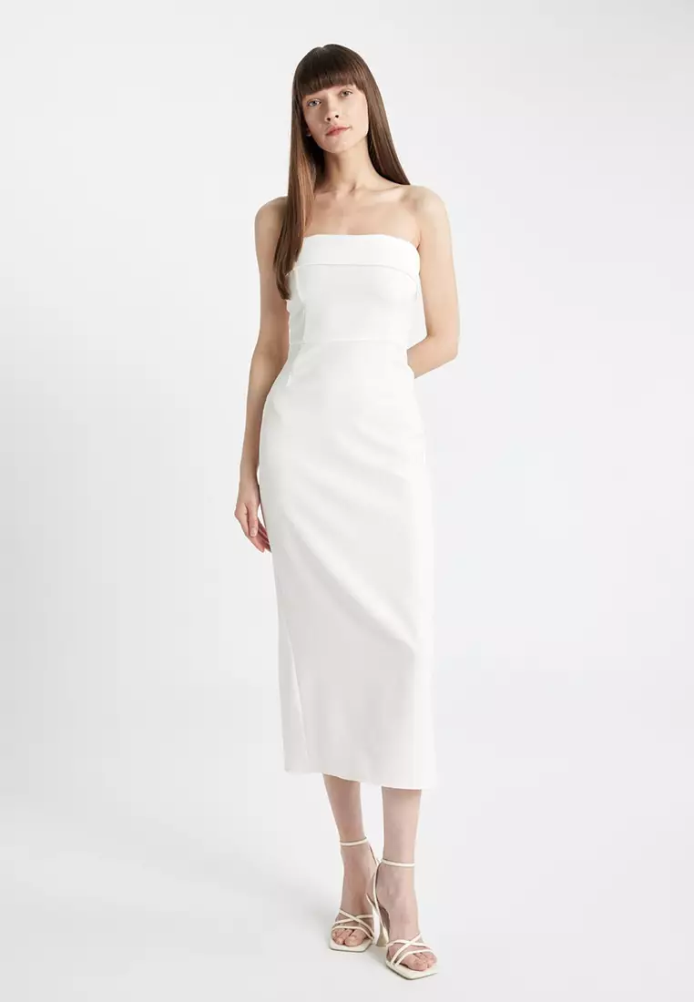 Bandeau Midi Dress