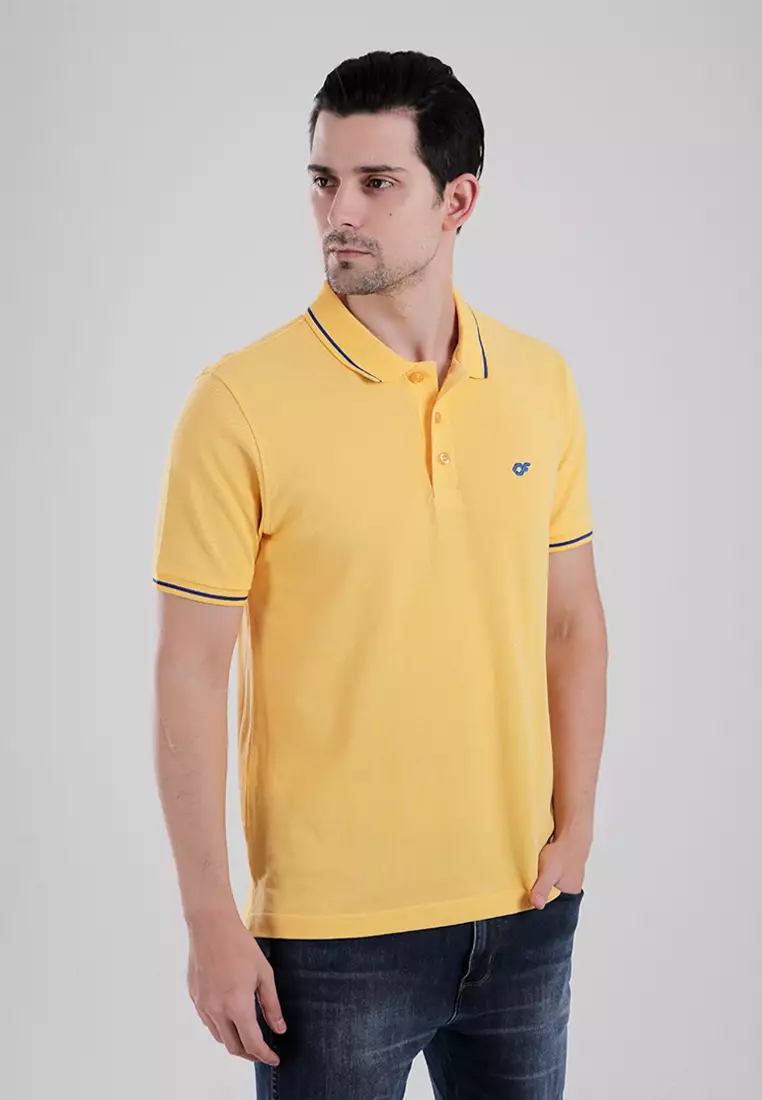 Country Fiesta Men's Polo Shirt CFMPB118883 Yellow