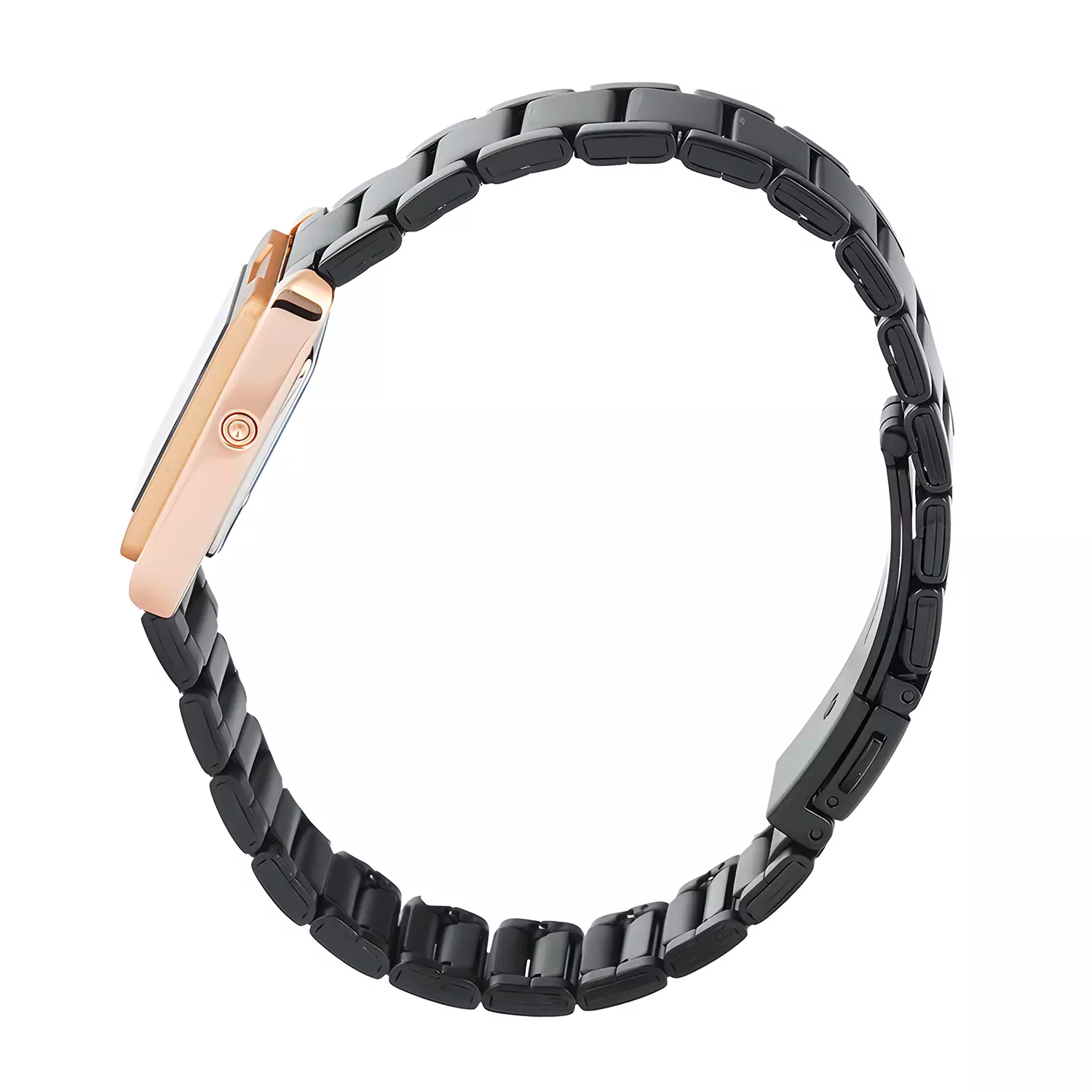 Alexandre Christie DiGi - Jam Tangan Digital Wanita - Rosegold Black Stainless Steel - 9499  HBBRBA