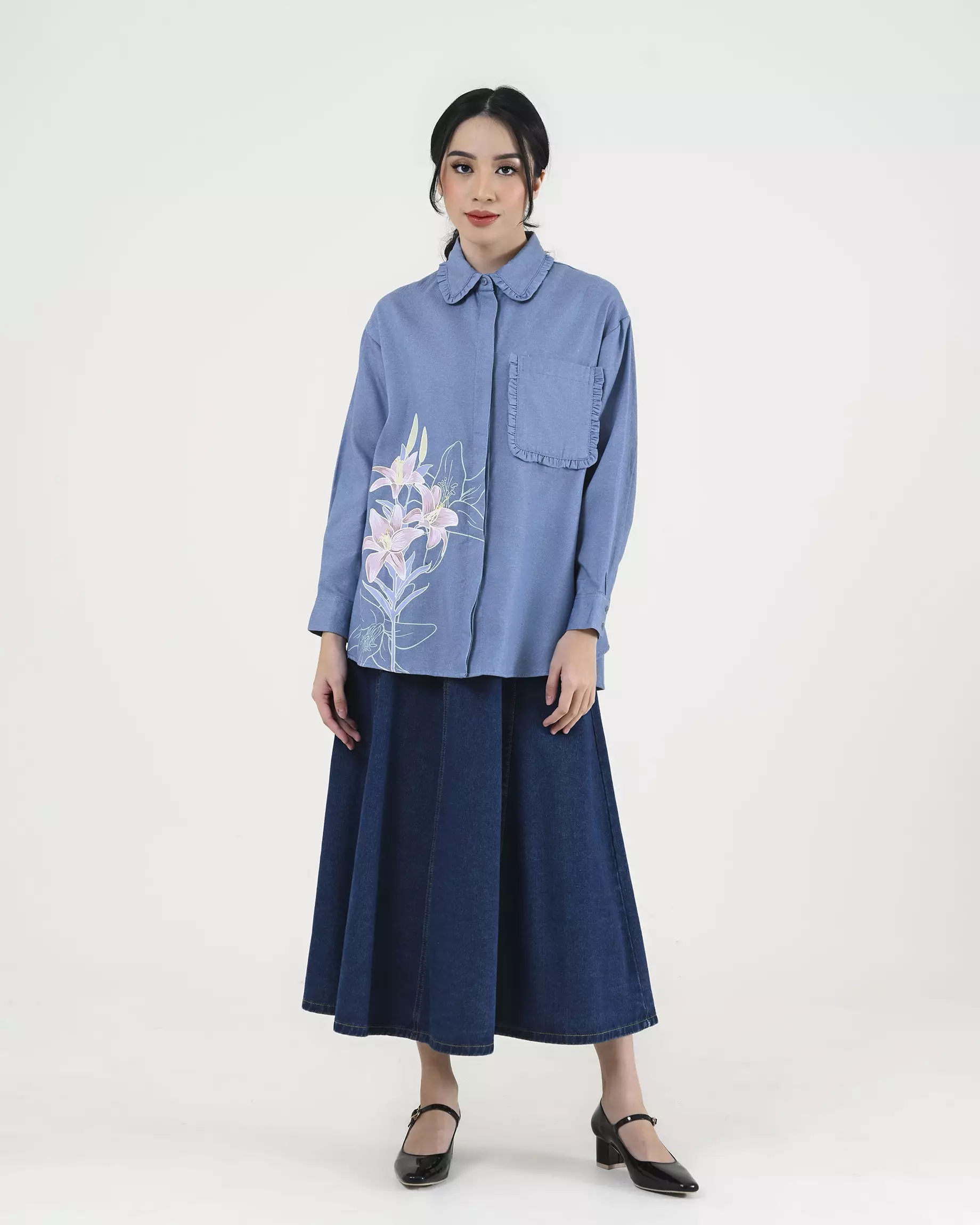 Geulis.id LULU SHIRT - Lightdenimlily