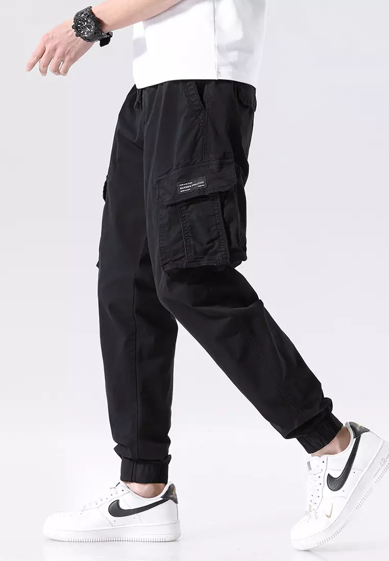 機能風口袋工裝長褲 GJL695