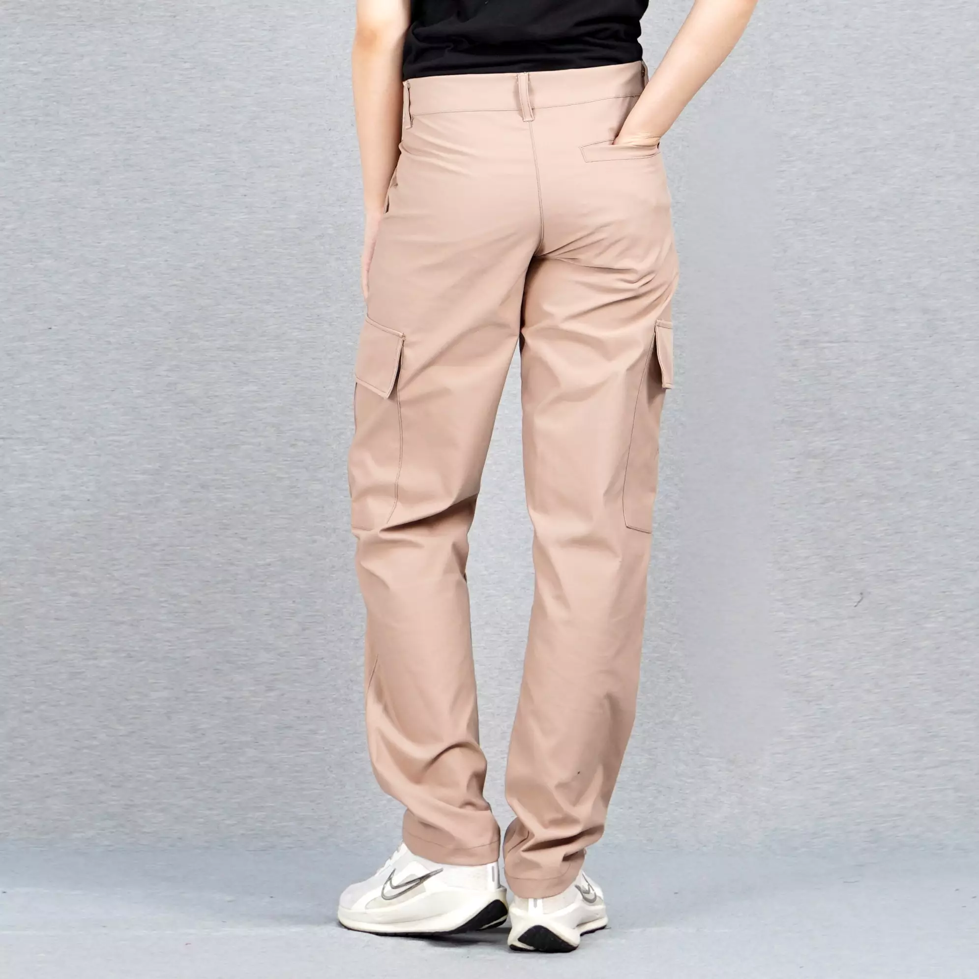 RAYSA Celana Cargo Panjang Wanita Celana Cargo Earth Tone Wanita - Coksu