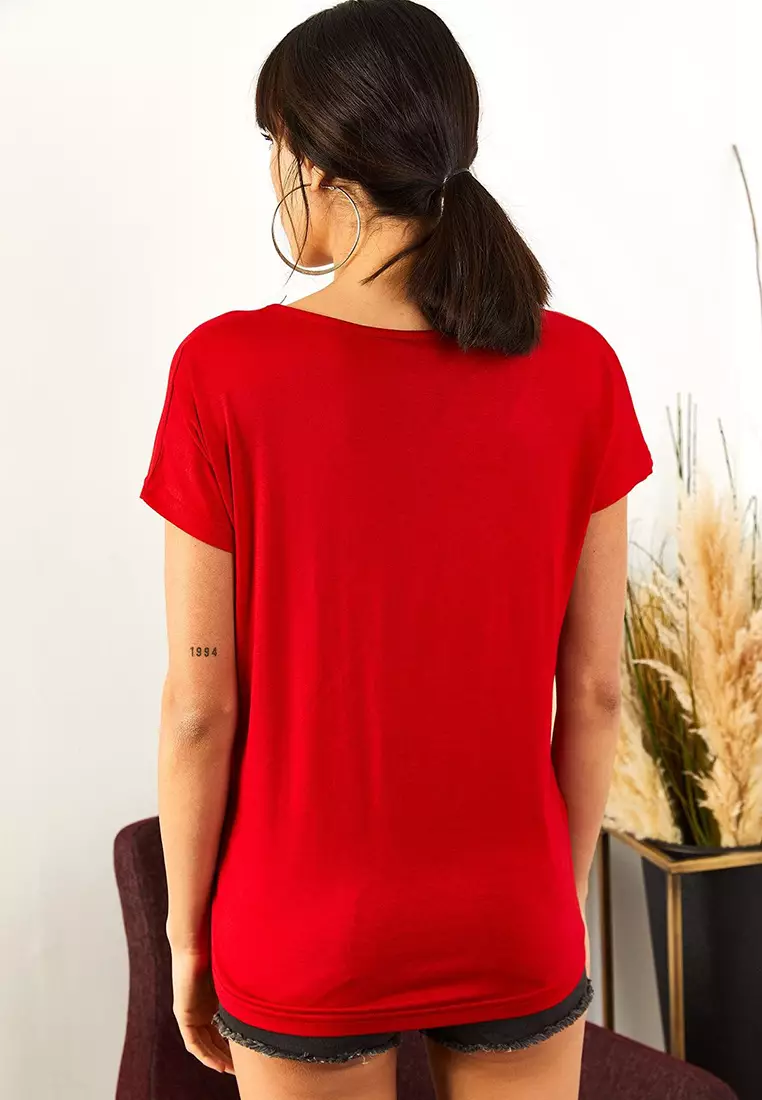 V-Neck Lace Top