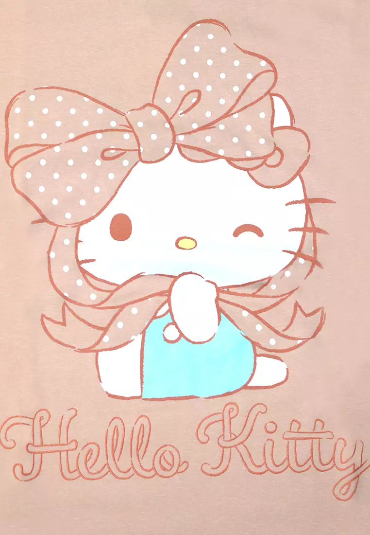 Ladies Licensed Graphic T-Shirt "Hello Kitty Ribbon"
