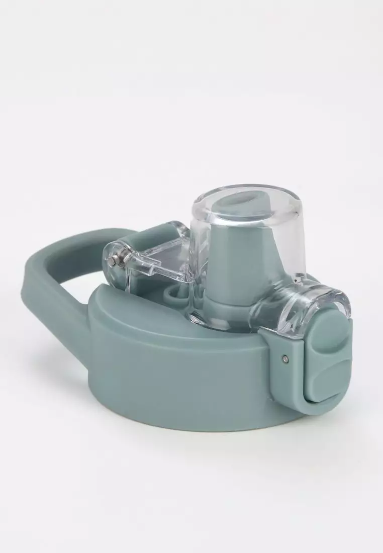 Crossing Urban Ceramic S/S Insulated Straw Sipper Cap Sports Bottle With Handle 720ml - Cotton Sage (Mix)