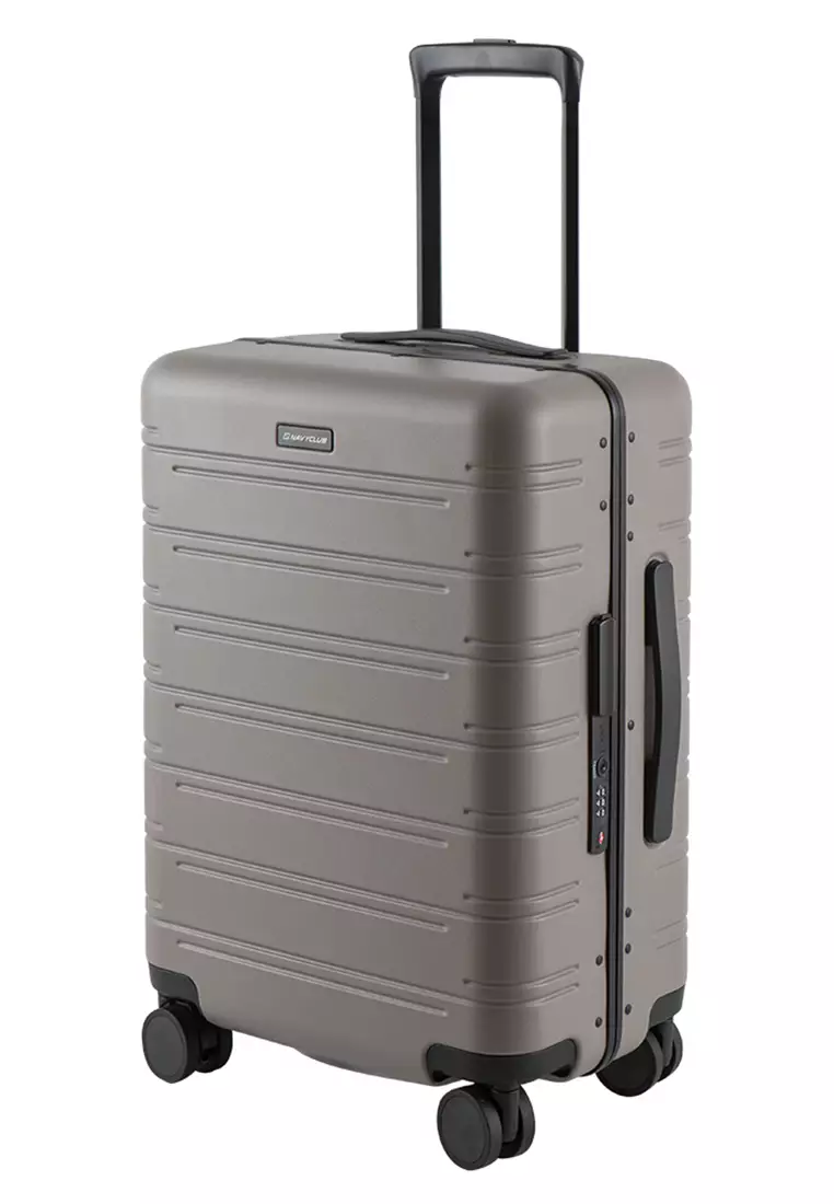 Navy Club Cessna Koper Frame Hardcase - Fiber PC 4 Roda Putar TSA Lock - Size 20 Inch