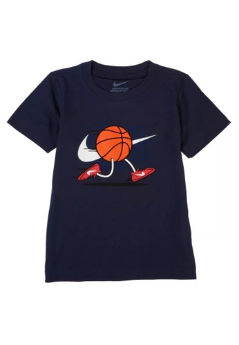 Nike blue Nike Boy's Sports Ball Short Sleeves Tee (4 - 7 Years) - Blue Void 7182BKA434366EGS_1