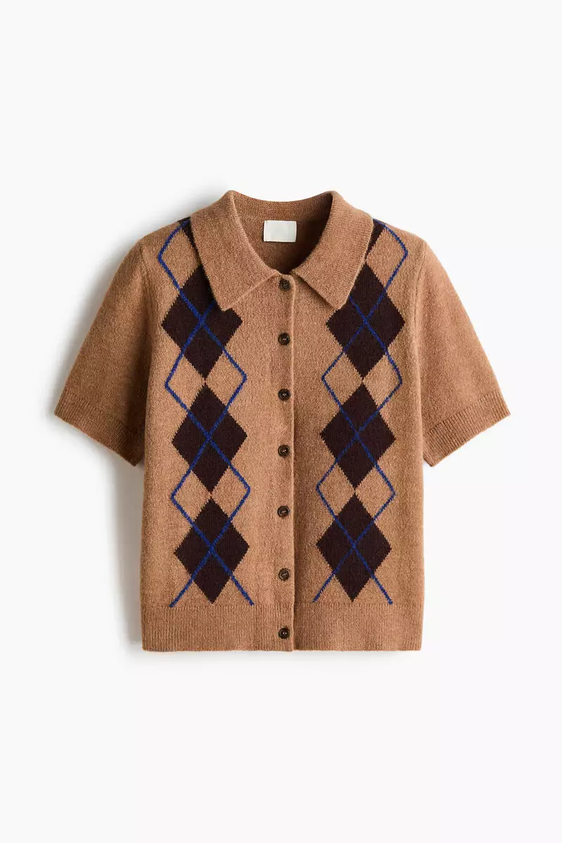 Collared cardigan