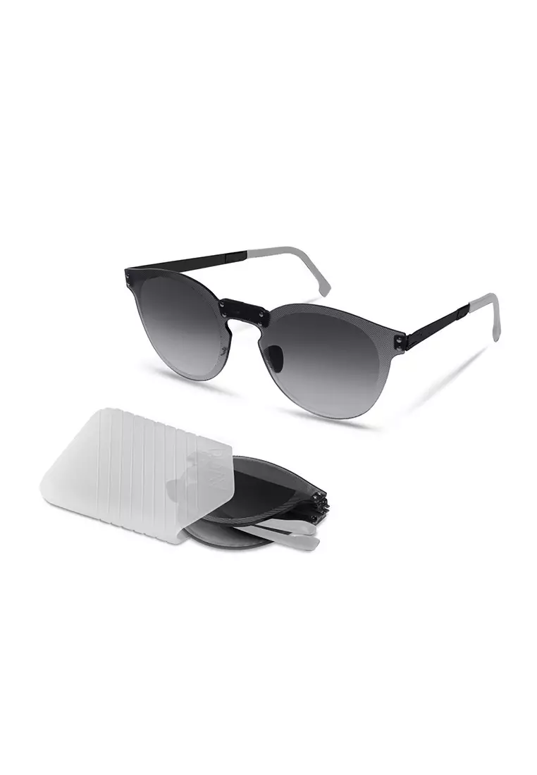 超輕極薄‧摺疊式太陽眼鏡 ROAV Oxygen O001 CLOUD Matte Black / Grey Gradient 13.41