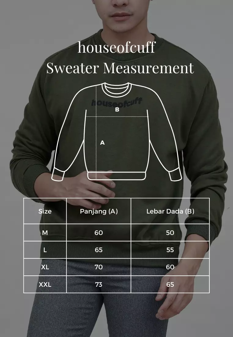 Houseofcuff Sweatshirt Sweater Basic Crewneck Krem