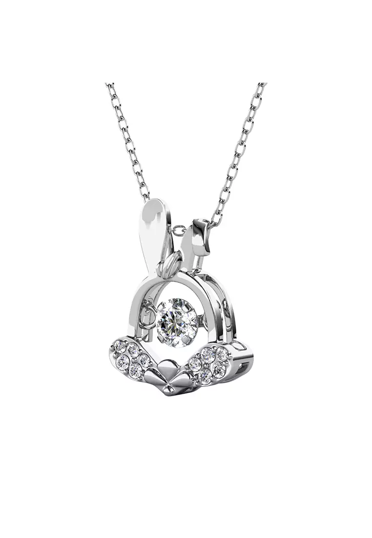 Dancing Shio Pendant Rabbit ( Kelinci ) - Kalung Crystal Swarovski by Her Jewellery