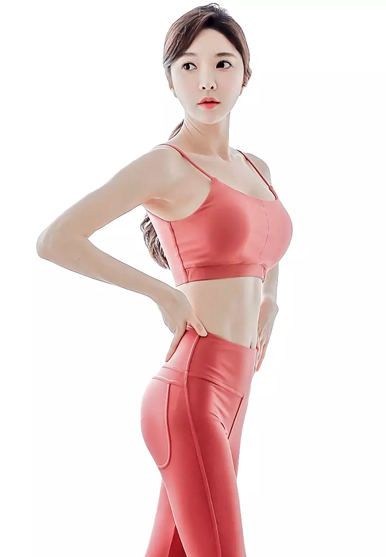 (2PCS) Quick Dry Running Fitness Yoga Dance Set (Bra+Bottoms)