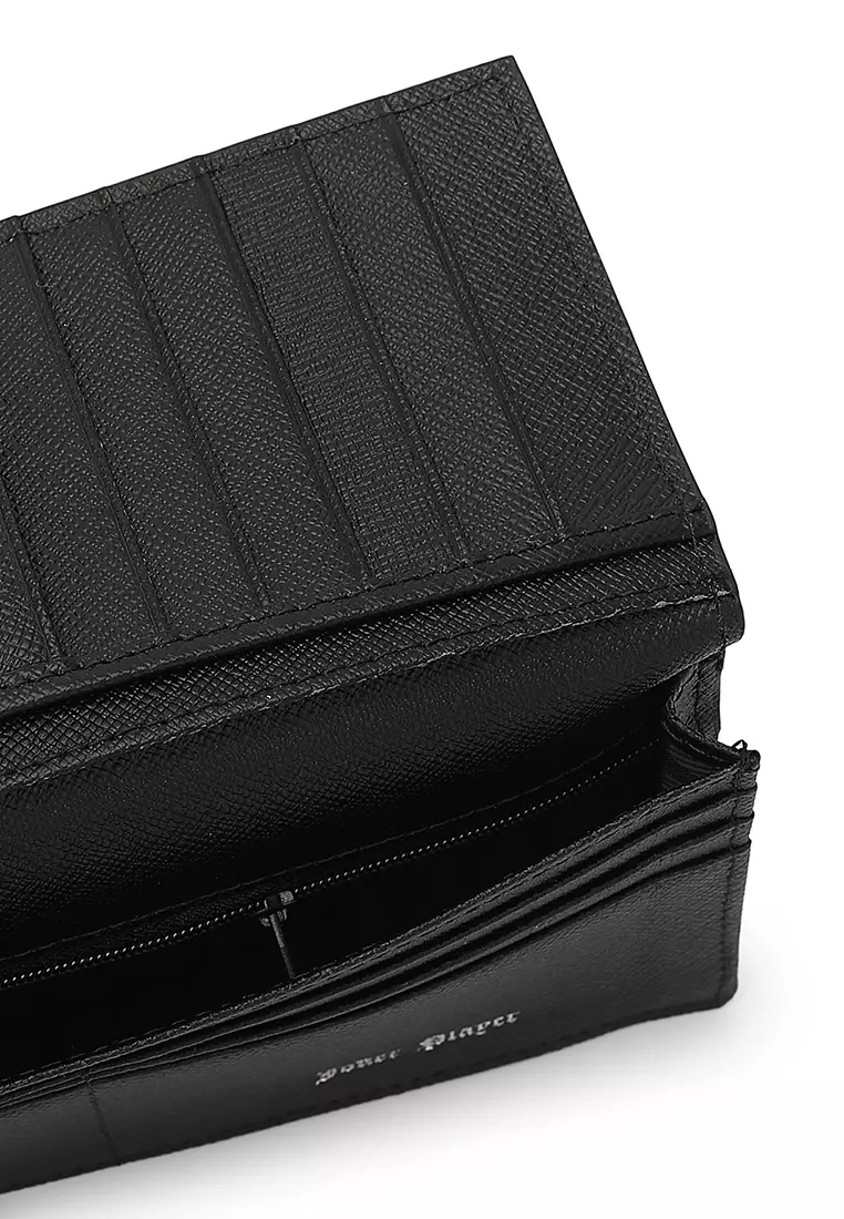 Men's Genuine Leather RFID Blocking Bi Fold Wallet  (Dompet Bi Fold Pria Kulit Genuine RFID Blocking) - Hitam