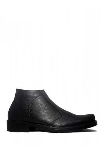 D-Island Shoes Office Slip On Loafers Leather Black