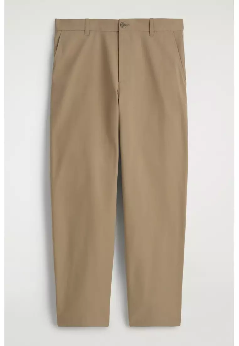 COTTON REGULAR-FIT STRAIGHT-LEG CHINOS