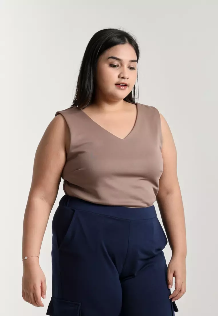 Plus Size Crop Top Tee In Jae Milo