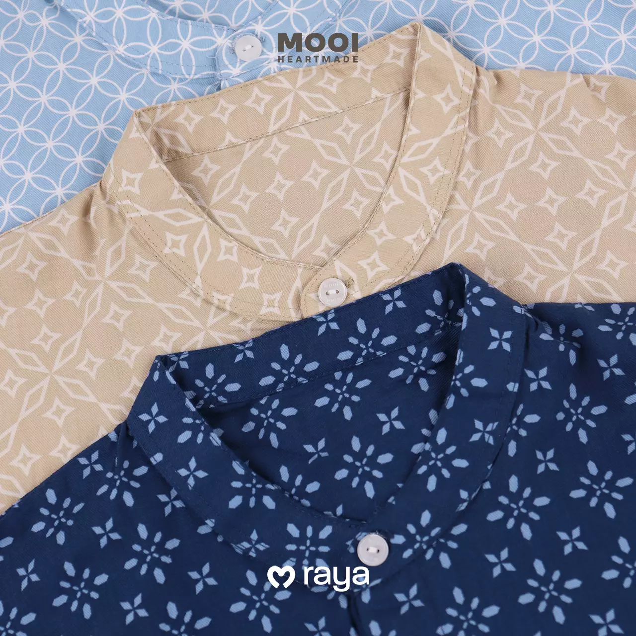 Mooi Atasan Pria Kemeja Pria Raya Collection Zaidan Koko - Khaki