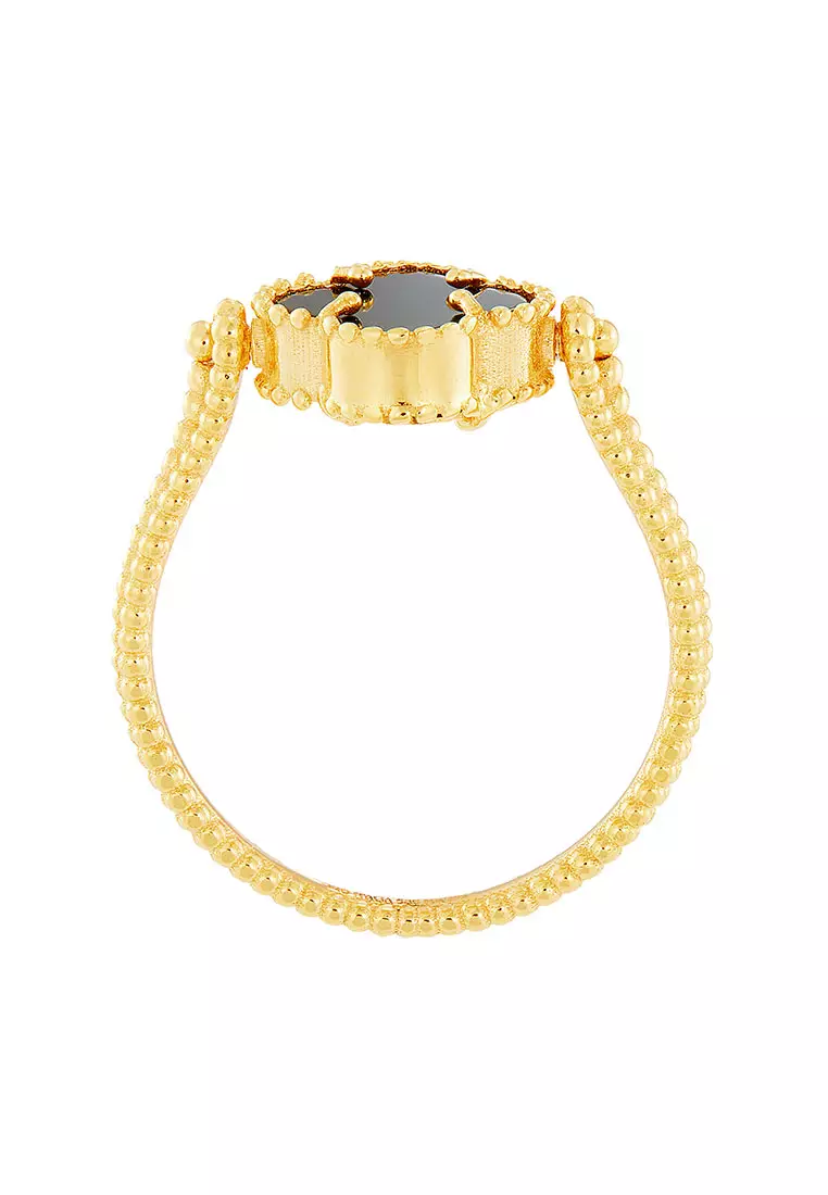 HABIB Black Onyx Ring in 585/14K Yellow Gold YCLR00225-ONYX