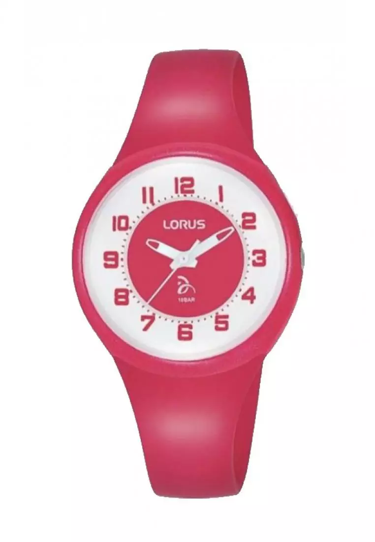 Jam Tangan Wanita Lorus Original Garansi Resmi R2331NX9 Strap Pink Silicon White Dial Novak Djokovic Foundation