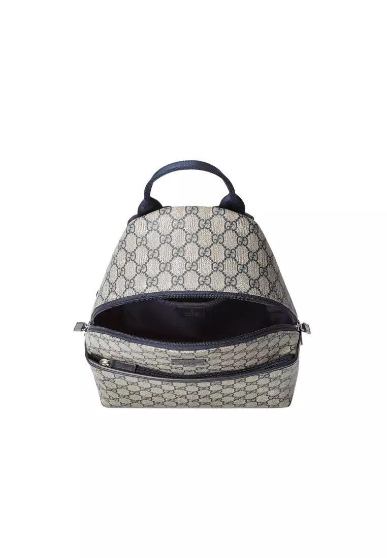 Women's Backpack in Beige with Blue 782708 FAC4E