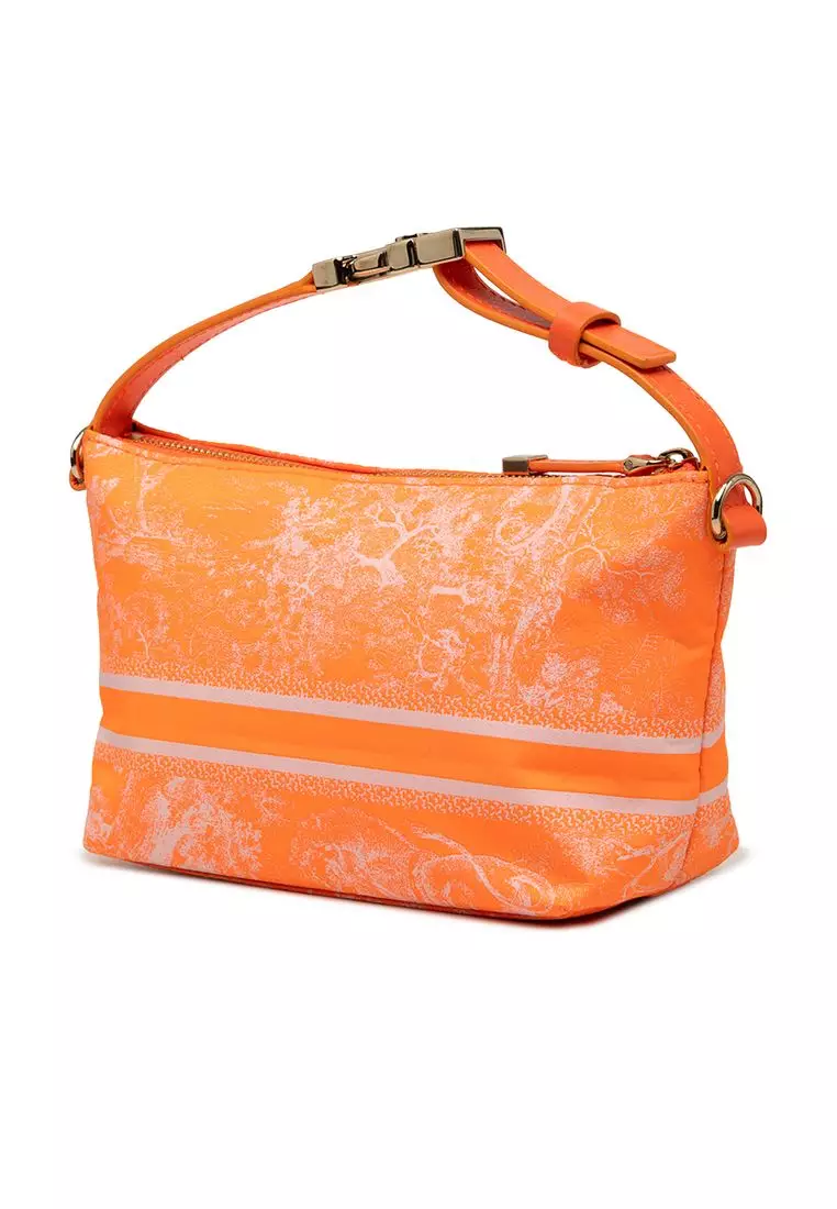 Pre-Loved Dior Small Technical Fabric Toile De Jouy Reverse Diortravel Nomad Pouch