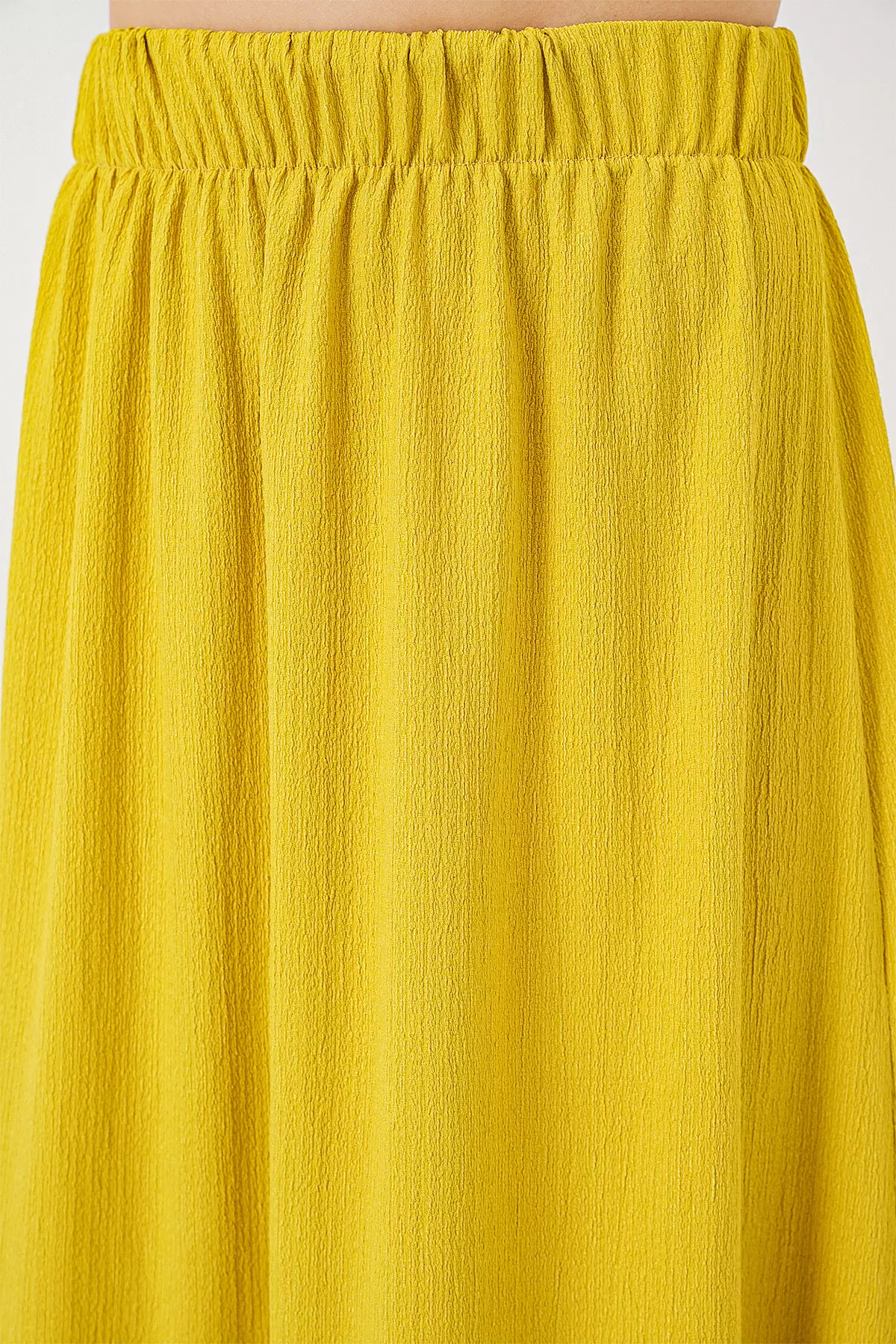 1886 Long Knitted Skirt - Mustard