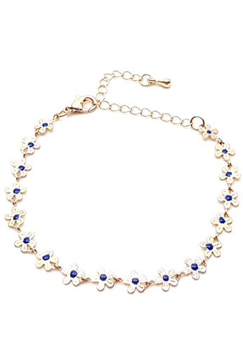 BELLE LIZ blue Gisele Dainty Floral Simple Bracelet 91EBAAC08F992CGS_1