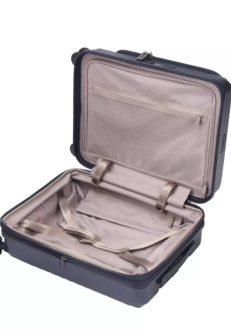 CROSSING INVI 20" Carry On Expandable Luggage With Front & Middle Access V3 - Dark Blue