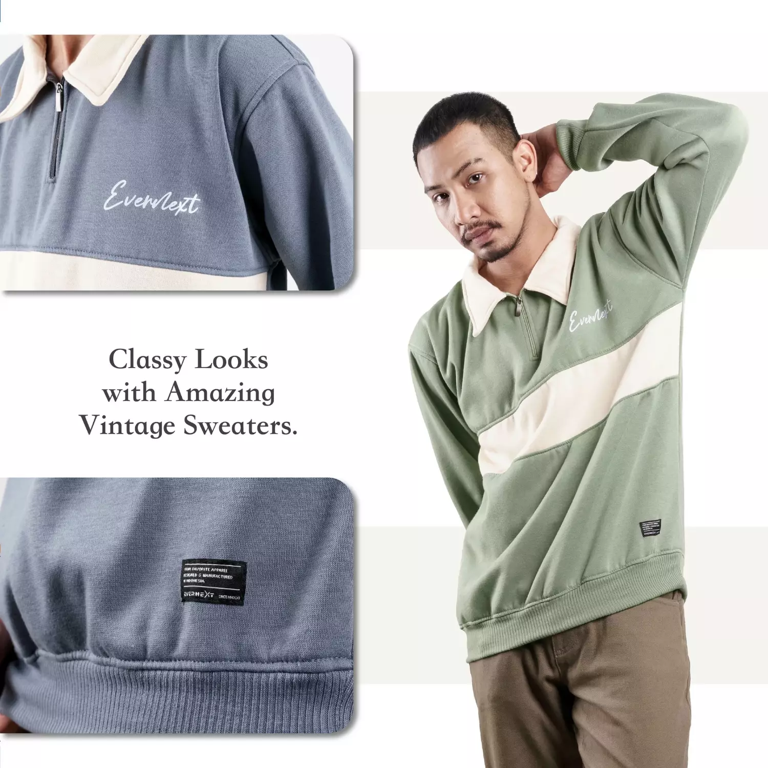 Sweater Pria Vintage