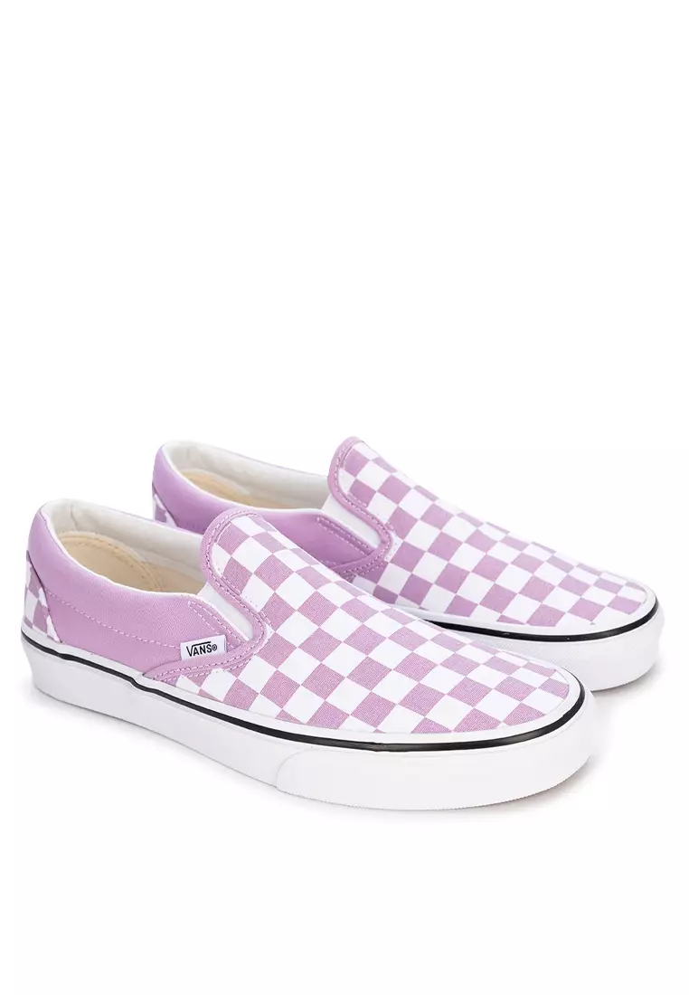 Light purple vans store slip ons