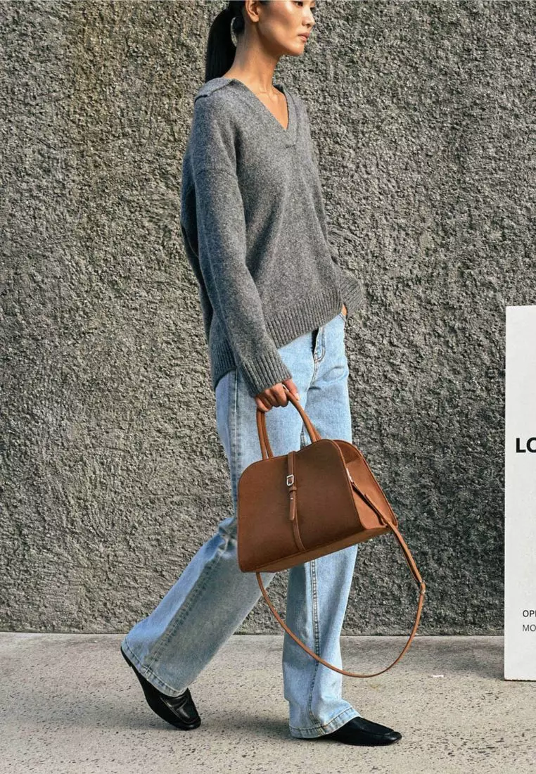 Jual Monorow Blanc Medium Suede Camel Original 2025 | ZALORA