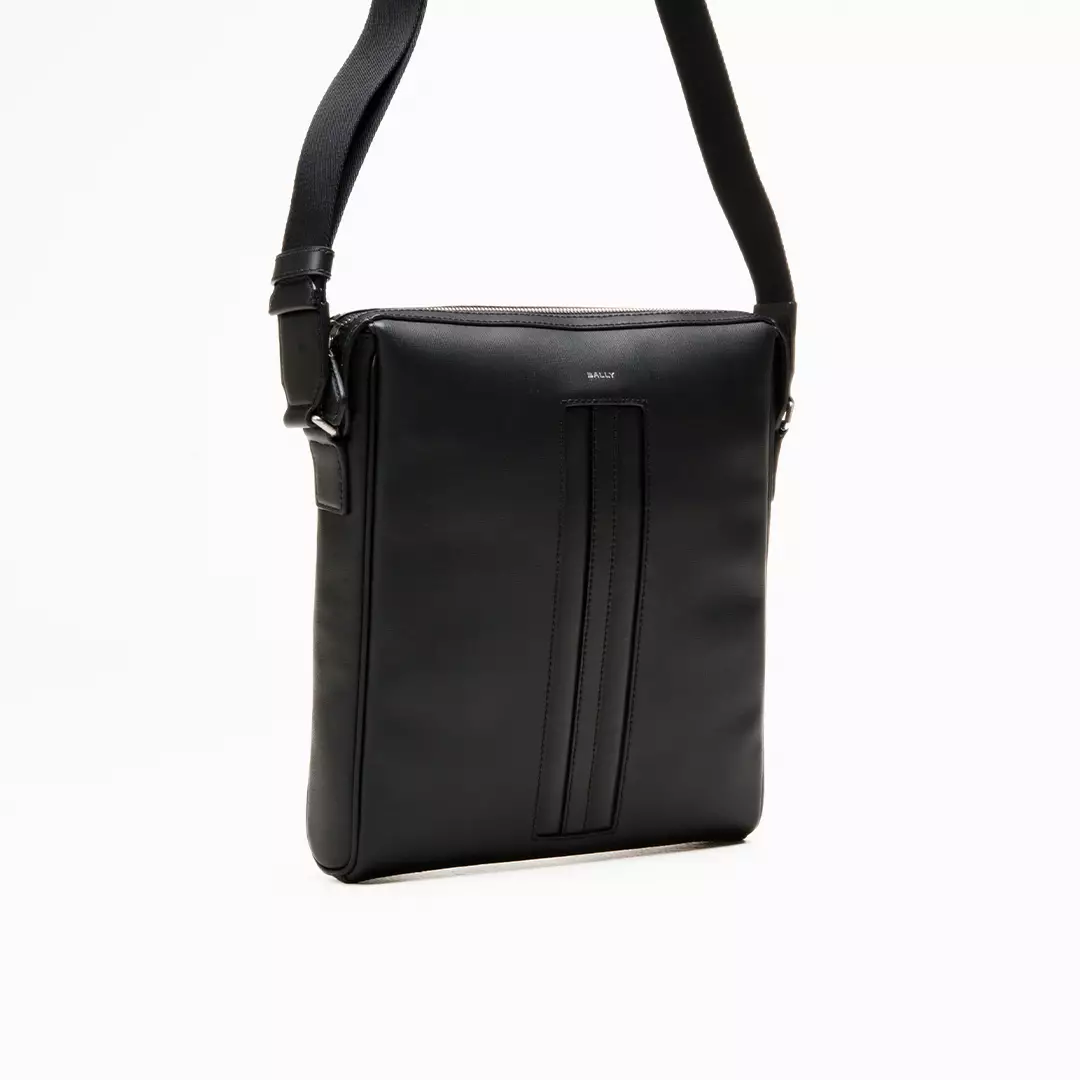 Mythos Crossbody Bag in Leather - Black