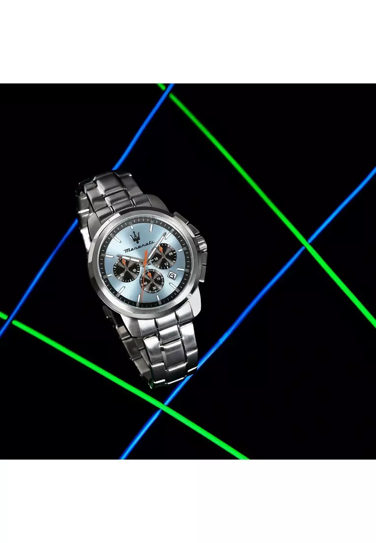 【2年保養】瑪莎拉蒂Successo 42mm 男士石英腕錶 R8873621044 Japan Movement