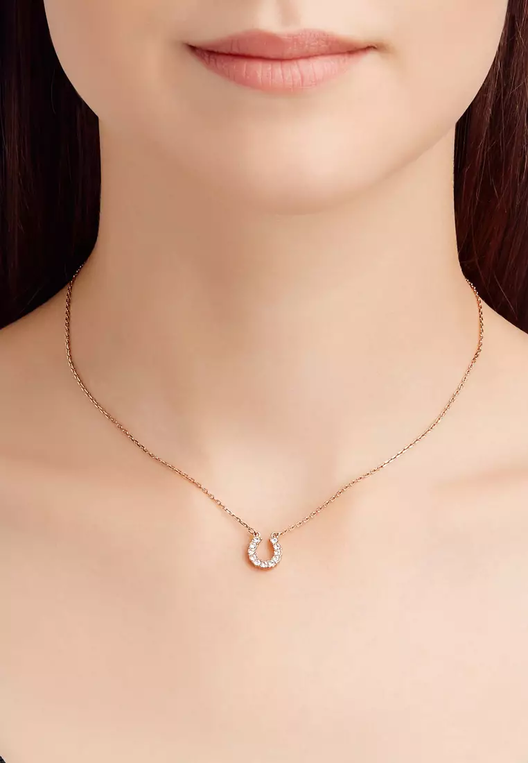 Swarovski towards horseshoe necklace clearance