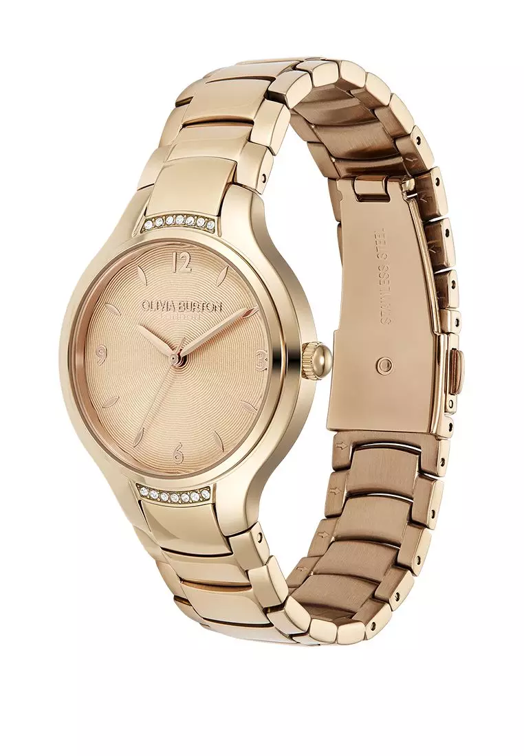 Olivia Burton Lea 34mm Lea Rose Gold Bracelet Watch 24000210