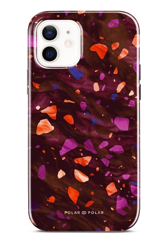 Polar Polar red Paprika Terrazzo Gem iPhone 12 Dual-Layer Protective Phone Case (Glossy) 91656AC52CDB06GS_1