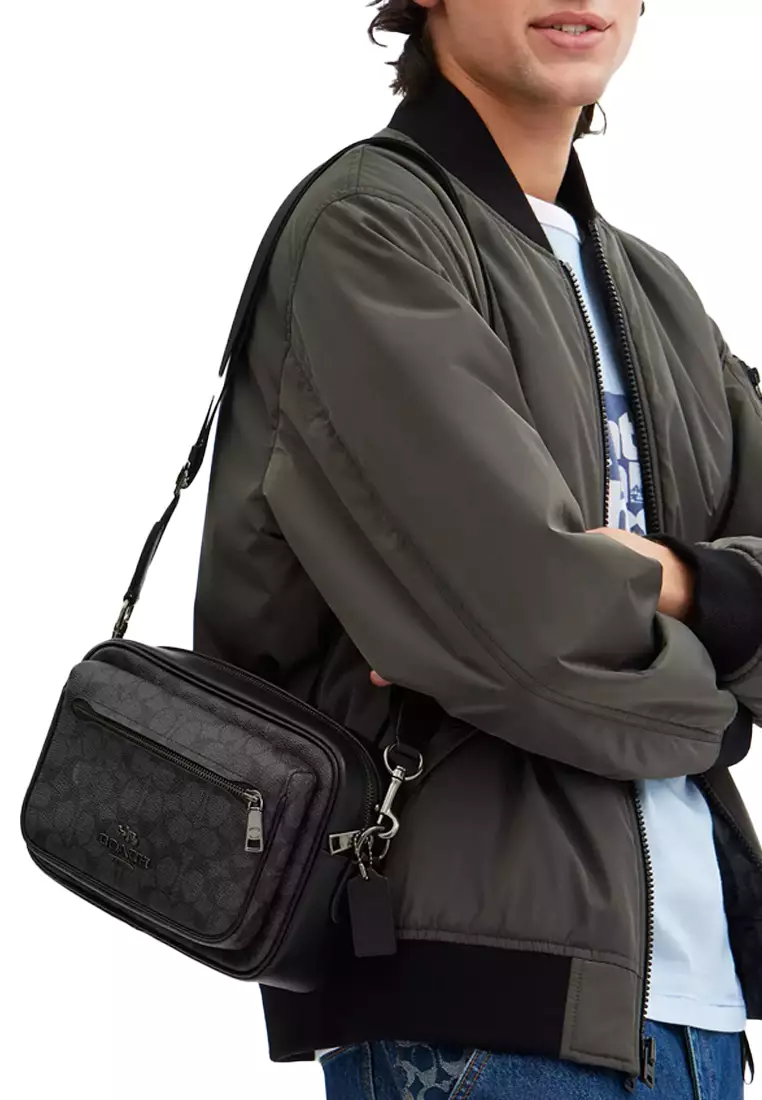 Elias Crossbody Bag In Signature Canvas CZ401