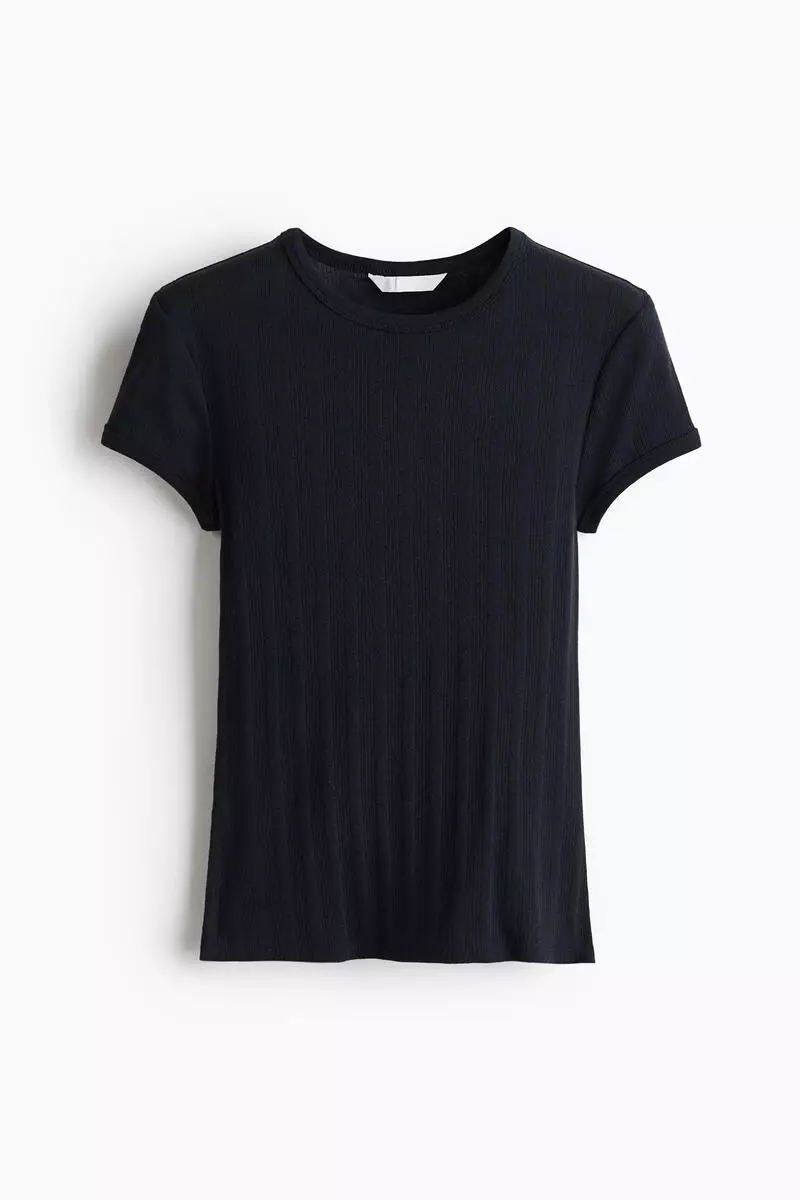 Pointelle-knit T-shirt