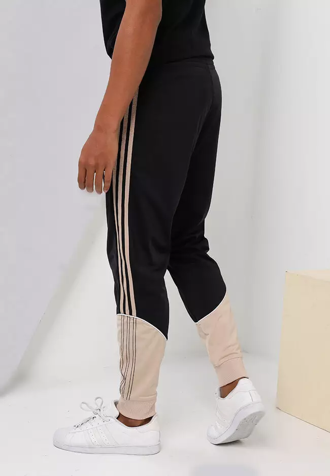 Adidas originals 3-stripes california outlet fleece track pants khaki