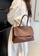 Lara brown Women's Plain Capacious PU Leather Tote Bag Shoulder Bag - Brown F853CAC59F39D1GS_7