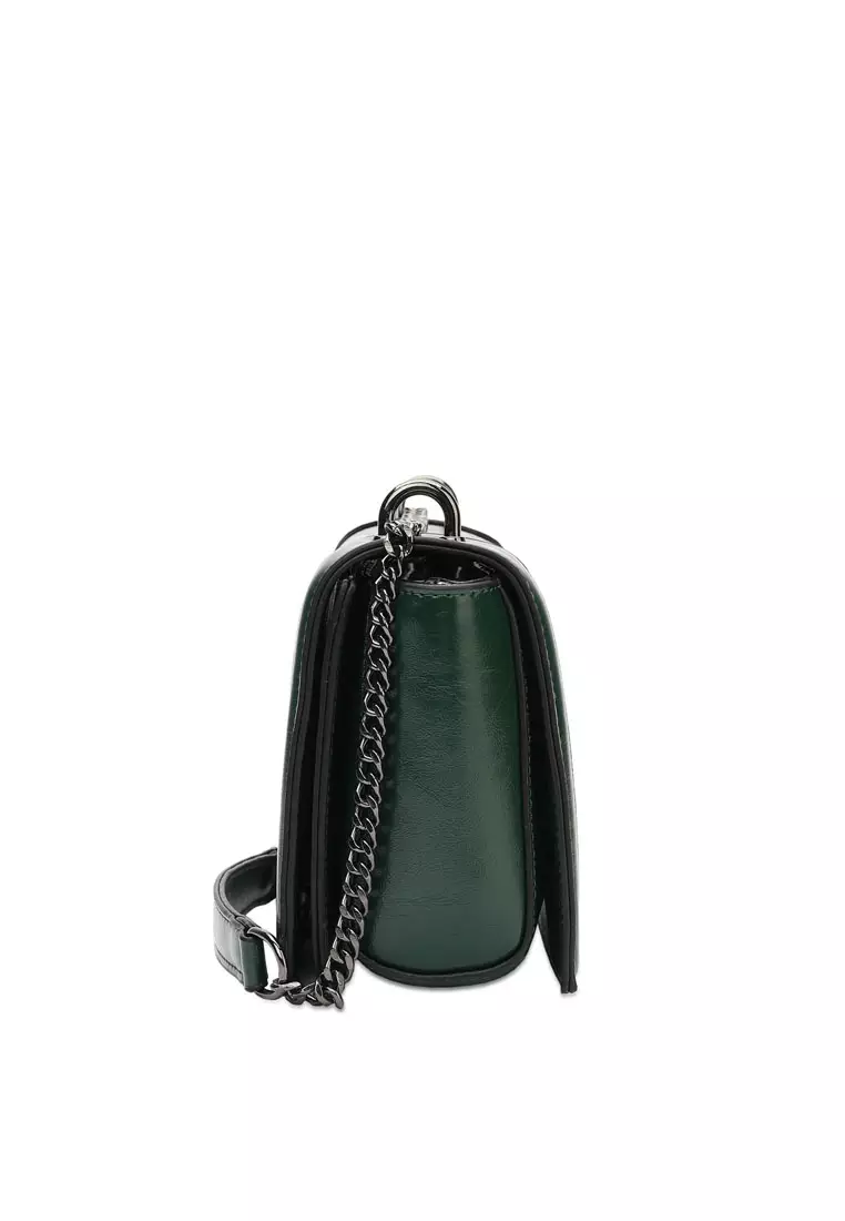 Women's Chain Shoulder Bag / Sling Bag / Crossbody Bag (單肩包 / 斜孭袋) - 綠色