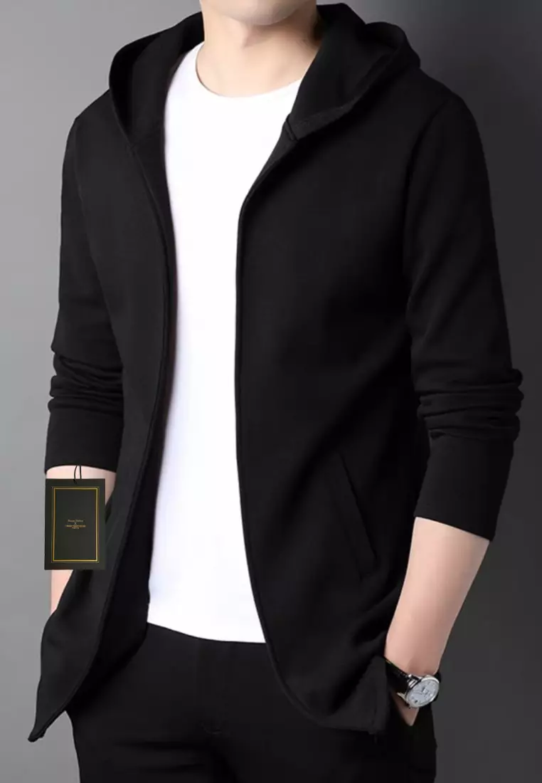 修身開衫連帽外套 TX7665