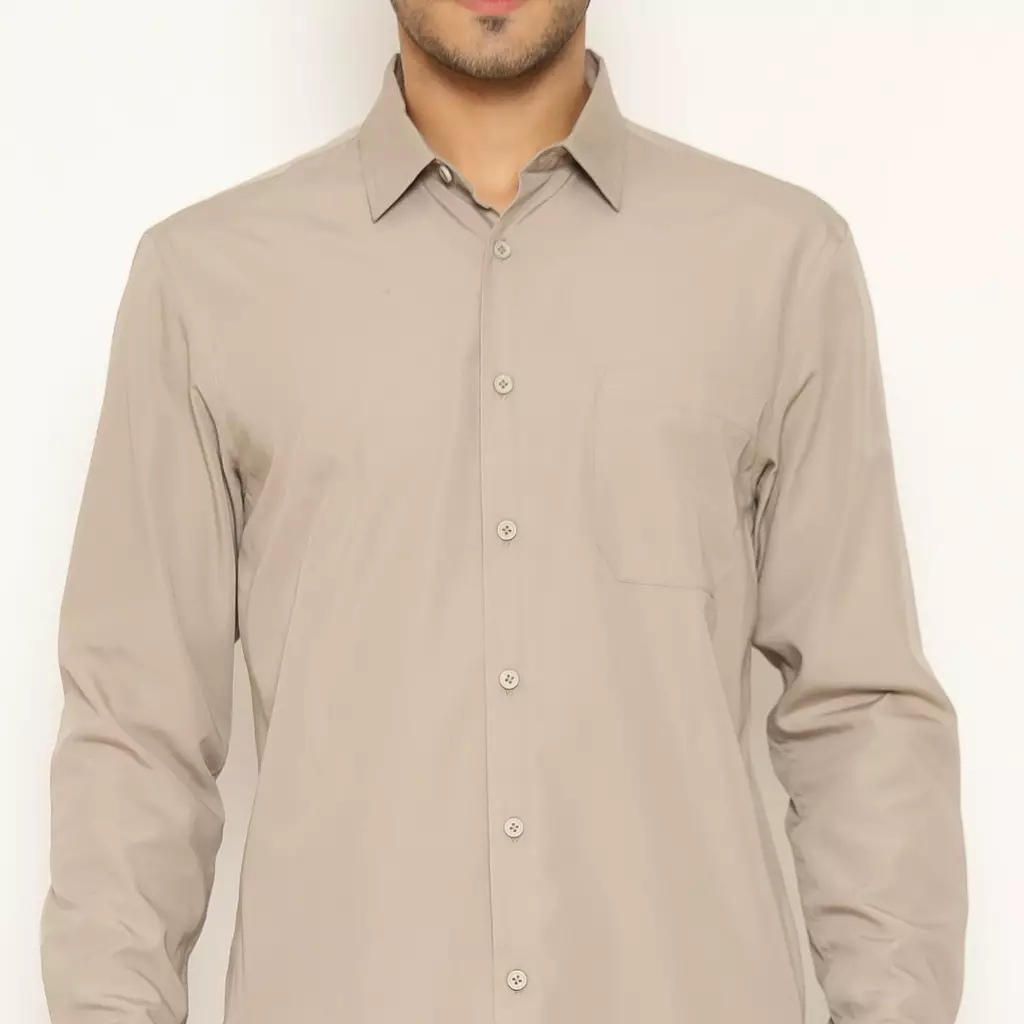 AMK Kemeja Basic Pria Lengan Panjang SHS GINJIRO L/S Grey