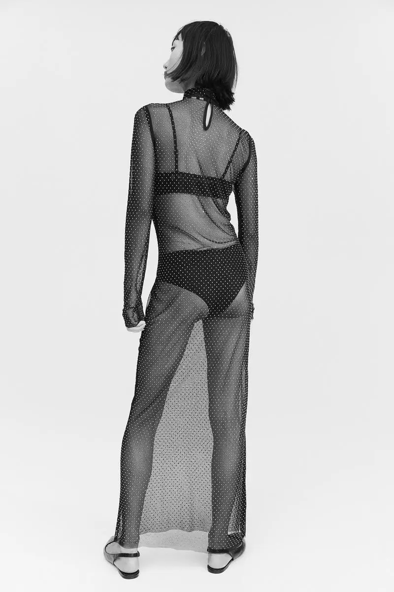 Rhinestone-embellished dress