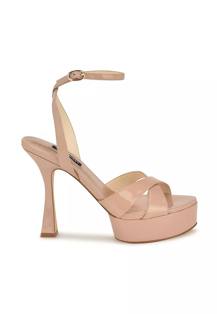 Discount on Nine West  shoes - SKU: Jessie3 Platform Ankle Strap Sandals Light Natural